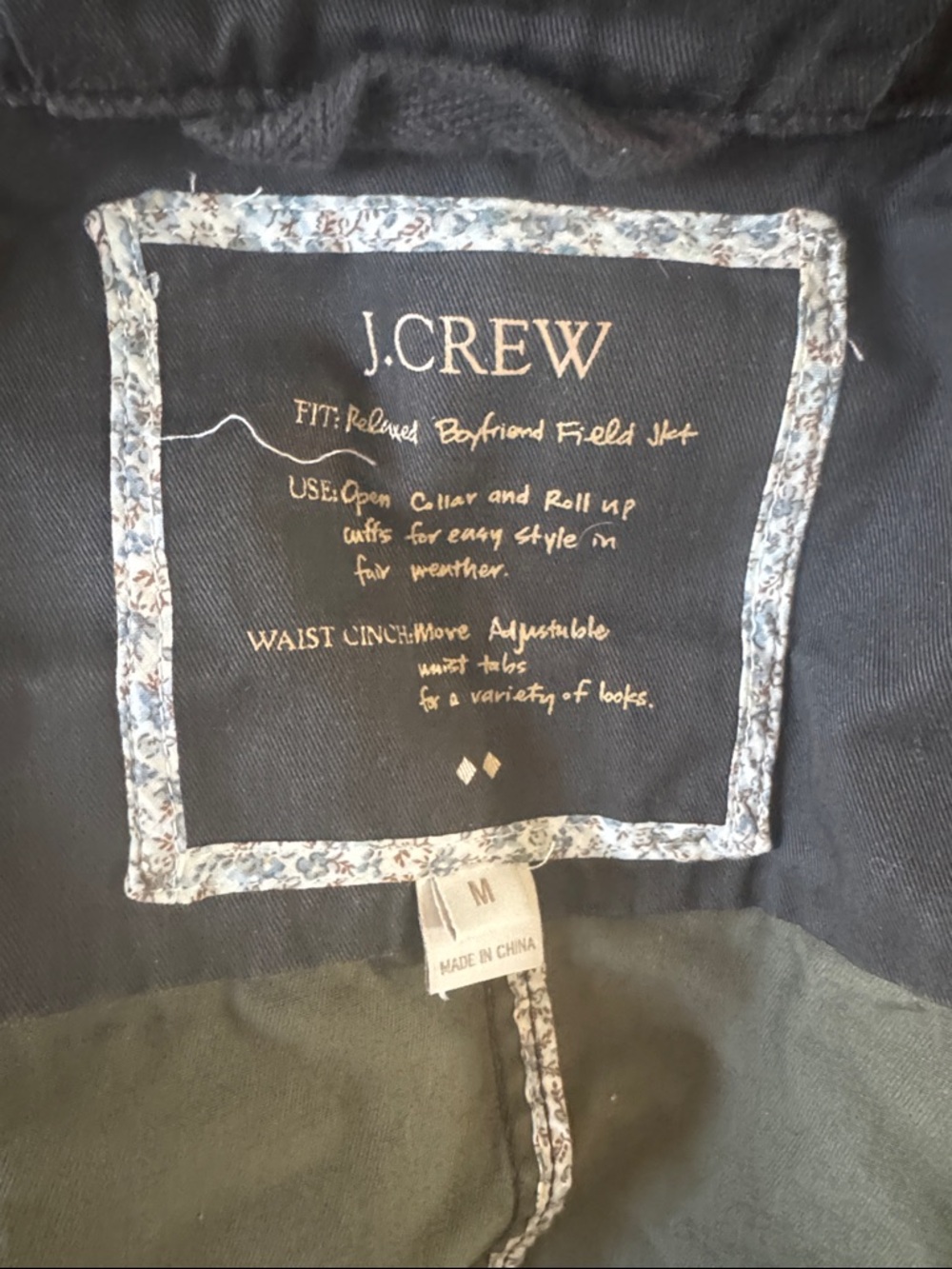J. CREW Downtown Women Field Button up / Zipper Jacket Size M/Medium - Picture 9 of 9